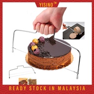 Besi Potong Kek Lapisan Sempurna Mudah Layer Cake Cutter Pisau Pemotong Kek Span Membuat Kek Alat Mu