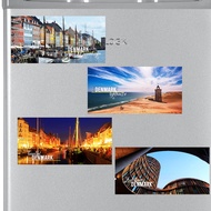 Denmark Coppenhagen Souvenir Fridge Magnet Sheet 10 cm x 5 cm