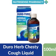 DURO HERB CHESTY COUGH  LIQUID 100ML [Non Drowsy, For Chesty Cough, Adult & Children](same like pros