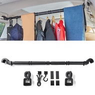 [lzdxwcke3pu] Car Clothes Hanger Bar Clothes Storage Hanger Aluminum Vehicle Clothing Rack for