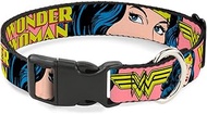 Buckle-Down BAC-WWW012-NM Red Wonder Woman Breakaway Cat Collar, 1/2" Wide-Fits 8-12" Neck-Medium