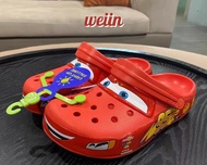 Cars x Crocs Classic clog Lightning McQueen 成人兒童款 洞洞鞋 汽車人 會發光 紅色