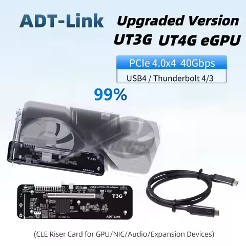 Upgraded UT4G UT3G EGPU Thunderbolt 4 /3 To PCIe X16 PCIE 4.0 X4 GPU Dock External Adapter USB4 40Gb