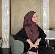 RIZKY COLLECTION - Bergo Khimar Instan Siria Non Pad Jilbab Daily Bahan Kaos Rayon By.Rizky Collecti