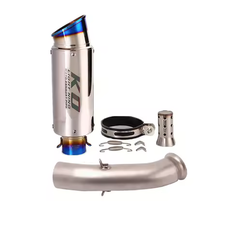 Motorcycle Modified Exhaust System Middle Link Pipe With DB Killer For Super Duke 125 200 250 390 20