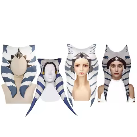 Asoka Cosplay Hat Headgear Fantasia Cap Women Girls Disguise TV Roleplay Halloween Tano Costume Acce