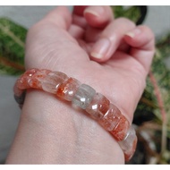 Golden Sunstone / Arusha Papan Bracelet 天然金太阳手串阿鲁沙手排