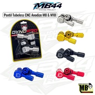 Dynopro Aluminum CNC Tubeless Valve M8 & M10