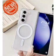 SAMSUNG Z FOLD 6 HYBRID CASE | 7 | FLIP 6 | 7 MAGNETIC CLEAR NEW HYBRID ACRYLIC CASING SOFT TPU