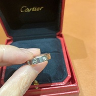 ❤️永恆的愛❤️💎鑽石款💎Cartier LOVE 婚戒 1P 原鑲鑽 鑽石 100%正品 真品 男戒 女戒 戒指 定情 訂情 告白 愛情 生日禮物 情人節禮物 紀念日 AU750 白金 白K金 永恆 紀念 (附盒/無保卡） #48