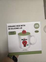 熊大陶瓷杯連矽膠杯蓋