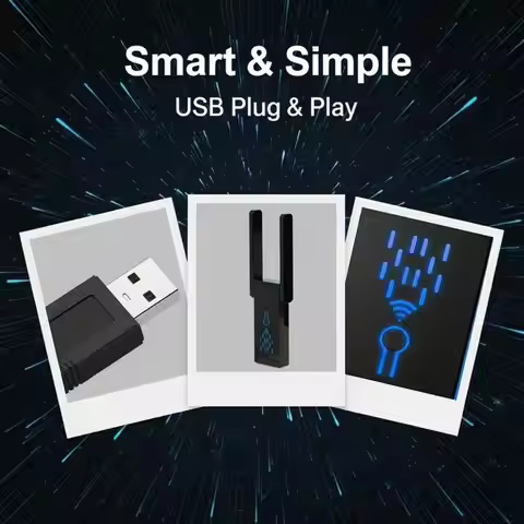 Dual Band 1300Mbps WiFi USB Adapter 2.4G/5GHz Wi-Fi Dongle USB3.0 802.11AC 4-Antenna Wireless Receiv