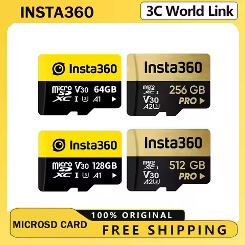 Insta360 MicroSD Card for Insta 360 X5 X4 X3 ONE X2 RS Micro SD Memory Card 64GB 128GB 256G 512G Hig
