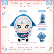 [Ready Stock] Hololive friends with U Gawr Gura Plushie