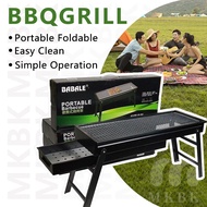 MKBK 60CM Portable BBQ Grill Outdoor Folding Barbecue Outdoor Charcoal Grill BBQ Grill Arang Batu BB