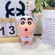 Fun Shower Cap Crayon Shin-Chan Bathroom Ornaments Crayon Shin-Chan Doll Figure Cute Bathing Elephan