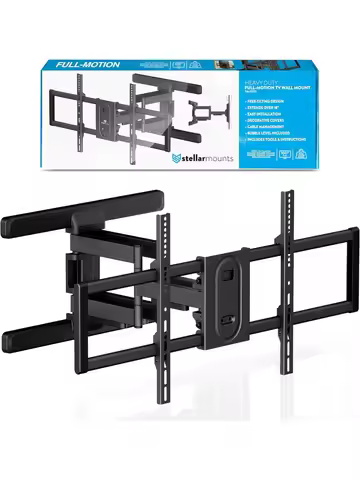 Heavy Duty Dual Arm Articulating TV Wall Mount Bracket for LG OLED evo G4 4K Smart TV 2024 with Supp