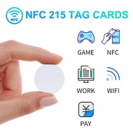 Ntag215 NFC Tag Sticker RFID No Adhesive 25mm 10pcs Original 25mm 10 Years