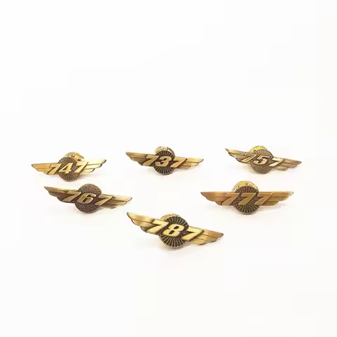 Aircraft Boeing Airbus Retro Badge B737 B747 B777 B787 A330 A320 A350 A380
