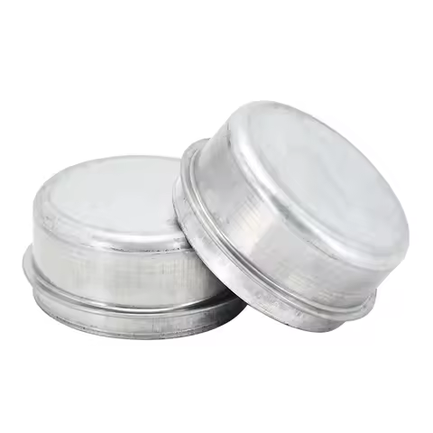 2.44" Bearing Grease Cover Dust Cap Trailer Axle Wheel Hub with Rubber Plug Compatible with Dexter C