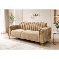 SOFA 1716B （3 SEATER + 2 SEATER + 1 SEATER ） SUPER OFFER （SOFA MURAH）Modern Sofa Set  Living Room So