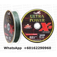 Opass X8 Braided Line Ultra Power X8 100m Japan Material Braided Line tali benang 8 sulam