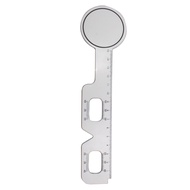 2 In 1 Manual Penggaris PD Ruler PD Meter PVC Alat Ukur Pupil Mata Occluder untuk Pemeriksaan Visus