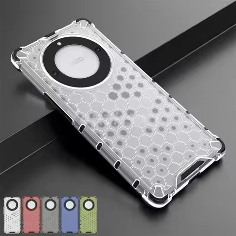 Honeycomb Shockproof Armor Case for Honor Magic 6 5 Lite X9AB X8 X7 X6 X6S 4G 5G 200 Pro 90 70 Trans