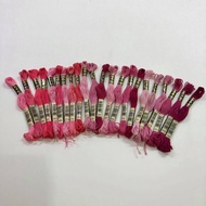 DMC Cotton Embroidery Floss ~ Column 2 - 963,957,899,3833,3832,3831