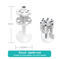 Joanlab ชั้นวางปิเปต ทรงสี่เหลี่ยมคางหมู และที่วางปิเปต ทรงกลม สําหรับห้องปฏิบัติการ