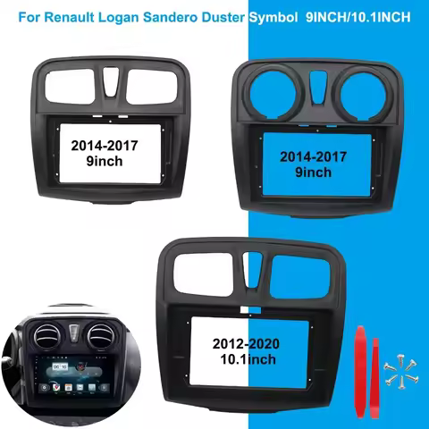 9 inch 10.1 inch car center console modified cover for Renault Logan Sandero Duster Symbol Multimedi