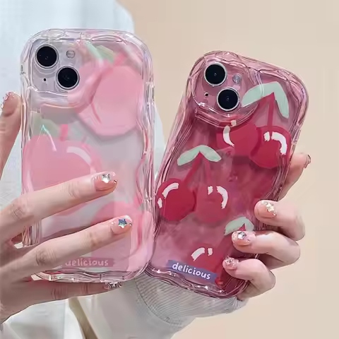 Floral Cherry Phone Case For Realme C55 C53 C51 C67 C63 C61 12 Pro Plus Reno 11F 12F11 12 Pro 5G 5F 