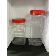 Balang kosong /Balang Kuih Plastik Pet container/Balang Biskut /balang plastik ikan betta红盖饼罐 NCI 4033/NCI 4034