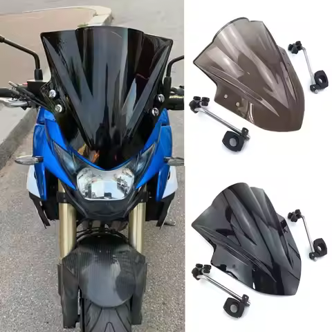 For BAJAJ Pulsar NS200 RS200 Dominar 400 Adjustable Bracket 7/8" 22mm Handlebar Windscreen Screen Wi