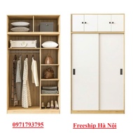 Tủ Áo Cánh Lùa Gỗ MDF Phủ Melamine Kích Thước Và Màu Sắc Tùy Chỉnh Theo Yêu Cầu