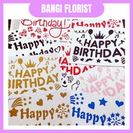 (18/24/36INCH) HB BOBO STICKER HAPPY BIRTHDAY Balloon bronzing letter Bobo Sticker Balloon Sticker (