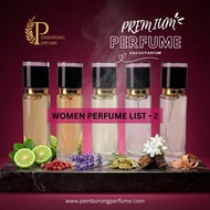 PEMBORONGPERFUME EDP PERFUME INSPIRED 30ML 35ML WOMEN LIST 2 SC BOTTLE HIGH QUALITY TAHAN LAMA TOP S