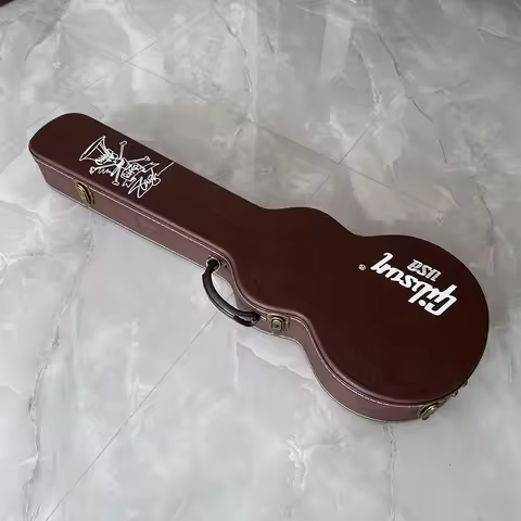 Signature section guitar case for Les Paul guitars,Gibson Les Paul electric guitar case, vintage sty
