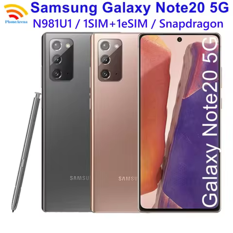 C Samsung Galaxy Note20 Note 20 5G N981U 6.7" AMOLED 128GB ROM 8GB RAM NFC Snapdragon Octa Core Unlo