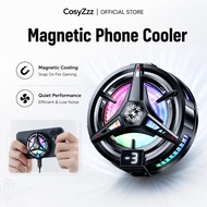 Magnetic Phone Cooler RGB Low Noise Cooling Fan Smart Temp for iPhone Samsung Gaming