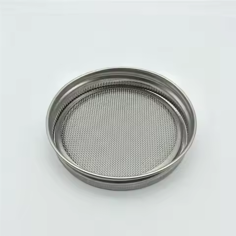 3.3 Inch Stainless Steel Sprouting Lids Food Grade Wide Mouth Jar Accessories for Organic Sprouts Br