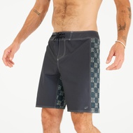 OLAIAN Men’s Boardshorts Surf 500 19" Long - Arch Taow Black