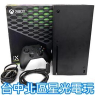 缺貨【Xbox Series X 主機】 光碟版 1TB黑色 附雷蛇手把座充 【中古二手商品】台中星光電玩