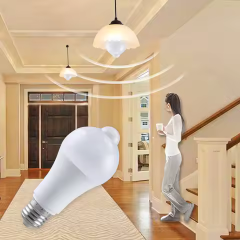 PIR Motion Sensor Light Emergency Lamp with Motion Sensor Night Light 85-265V B22 E27 Stair Corridor