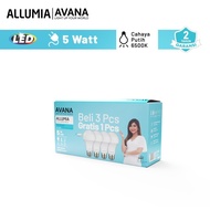 Ledbulb Package Buy 3 Get 1 Free Allumia Avana 5W/7W/9W/12W/15W/18W contents 4 Pcs