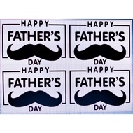 STIKER HAPPY FATHERS DAY 4IN1 UNTUK BOBO/FOIL BELON 10-14INCI