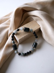 天然翡翠/烏雞翡翠/黑碧璽-避邪保平安消除病氣提升專注力