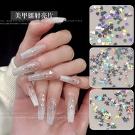 Nail Art Glitter Laser Butterfly Nail Sequins Manicure Laser Round Sequins Super Flash Butterfly Las
