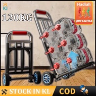 ✩Trolley Foldable Hand Truck 6 Wheels Climb Stairs Troli Barang Pasar Malam Troli Heavy Duty Shoppin