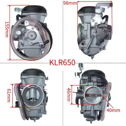 For Kawasaki KLR650 1987-2007 KLX650 1992-1996 KL600 1985-1986 CVK40mm 2008-2018 15001-1315 15001-13